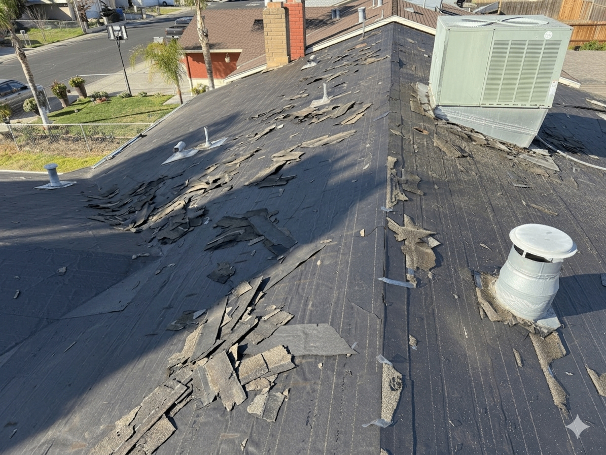 Wind-Damaged Shingle Repair